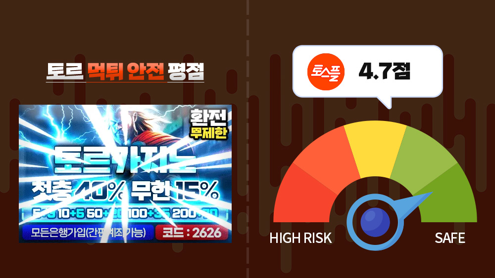 토르 먹튀안전 평점